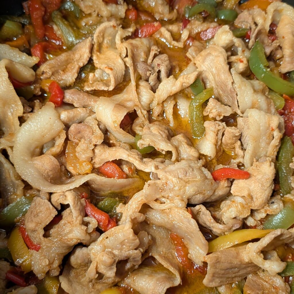 豚こまの回鍋肉風
