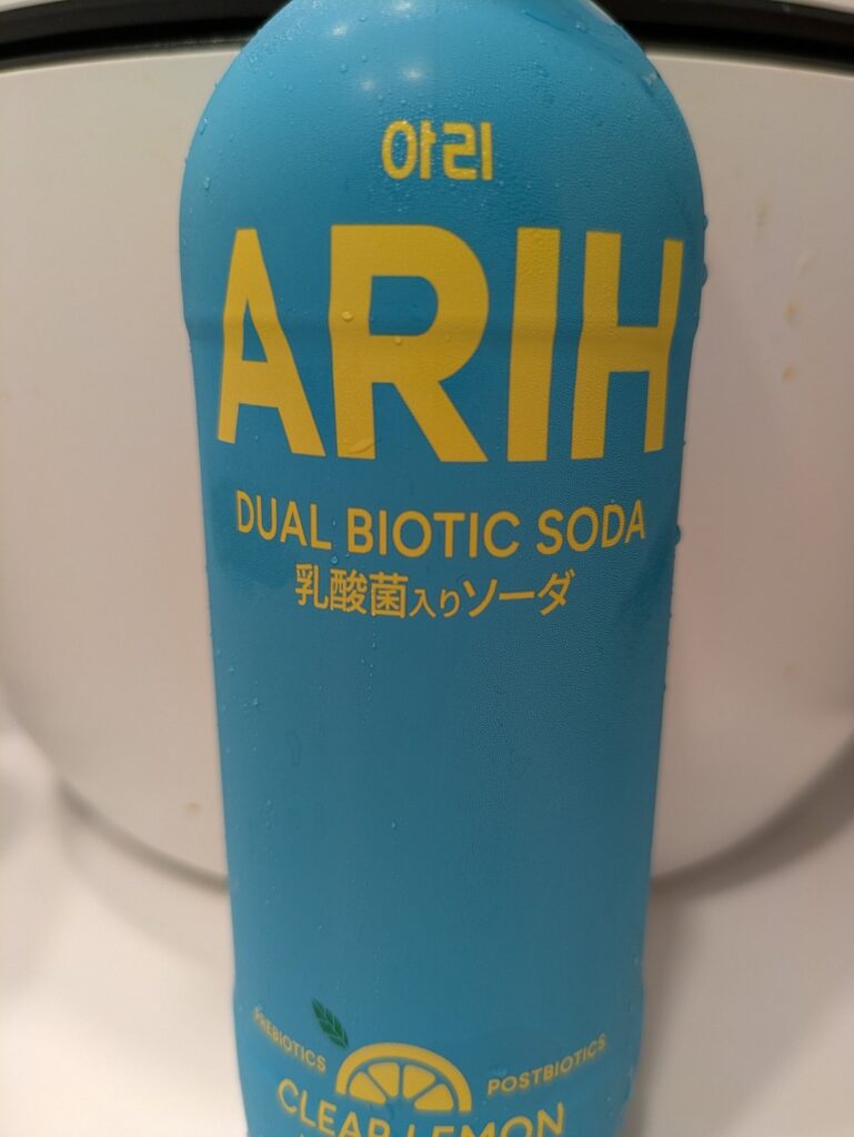 ARIH デュアルバイオティクソーダ クリアレモン味のパッケージ